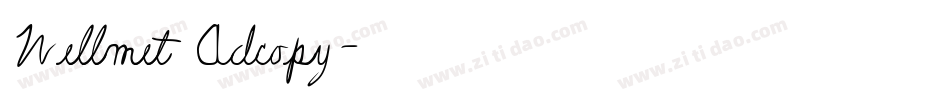 Wellmet Adcopy字体转换